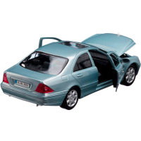 Машина Maisto Mercedes-Benz S-Class 2002 (1:26) серебристо-синий (31955 silver blue) изображение 2