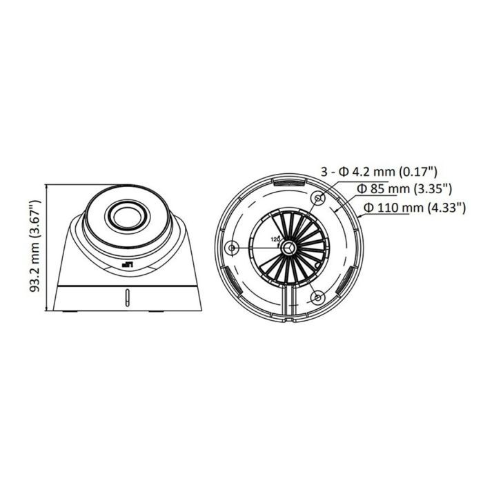 Камера видеонаблюдения Hikvision DS-2CD1323G0-IU (2.8) изображение 3