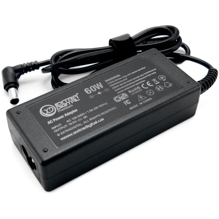 Блок живлення до ноутбуку Extradigital Sony 19.5V, 3A, 60W (6.5x4.4) (PSS3874) зображення 3