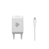 Зарядное устройство 2E USB Wall Charger USB:DC5V/2.1A +кабель Lightning 2.4A, white (2E-WC1USB2.1A-CL)