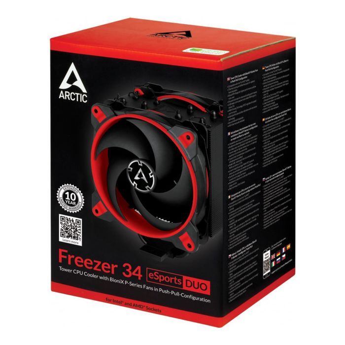 Кулер для процессора Arctic Freezer 34 eSports DUO Red (ACFRE00060A) изображение 2