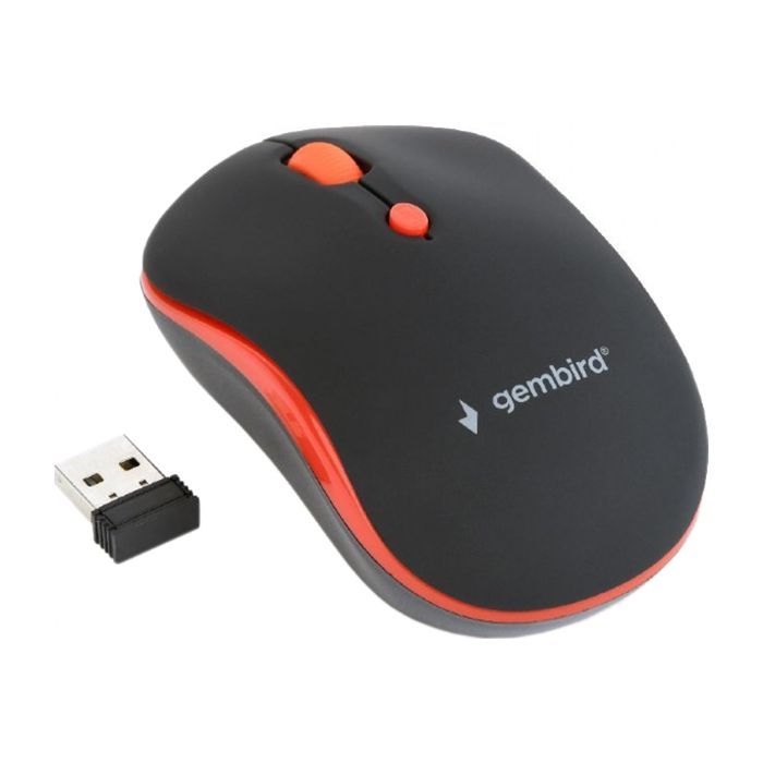 Мышка Gembird MUSW-4B-03-R Black+Red (MUSW-4B-03-R) изображение 2