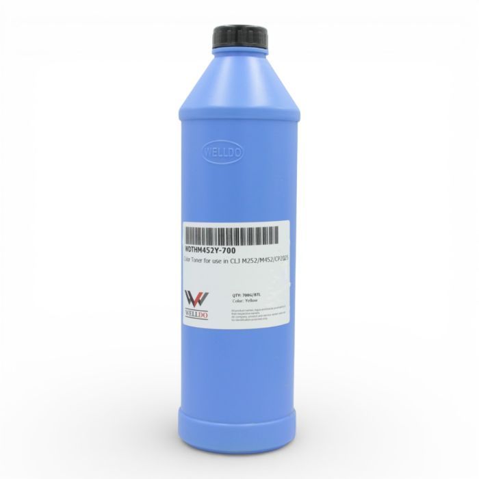 Тонер HP CLJ M252/277/452/477, Canon 045/046, 700г Yellow Welldo (WDTHM452Y-700)