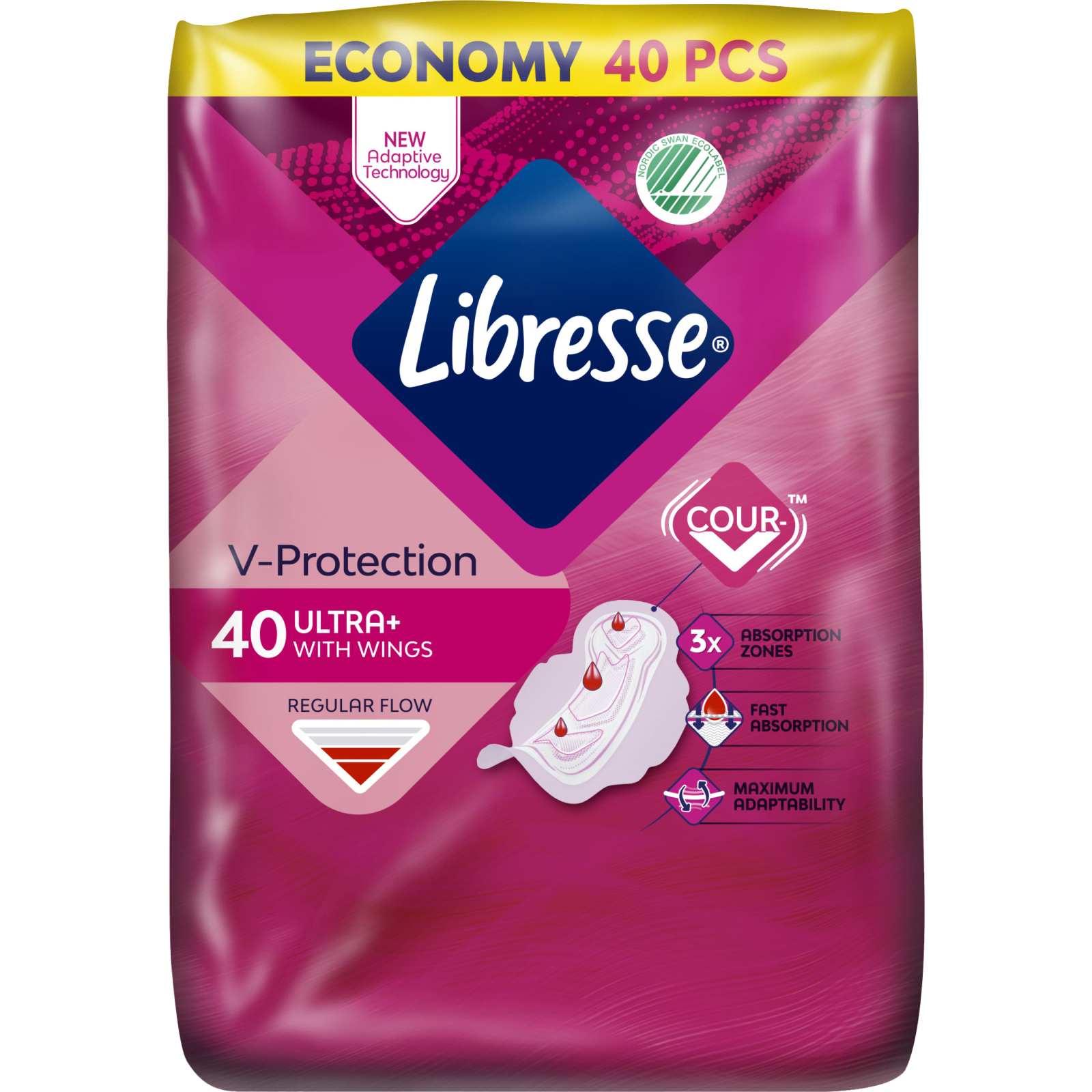 Гигиенические прокладки Libresse Ultra Normal Soft 40 шт (7322540235876) изображение 2