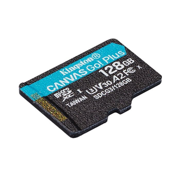 Карта памяти Kingston 128GB microSD class 10 UHS-I U3 A2 Canvas Go Plus (SDCG3/128GBSP) изображение 2