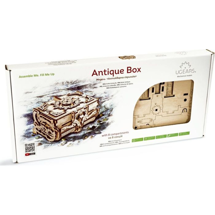 Конструктор Ugears механический Антикварная шкатулка (70089) изображение 8