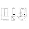 Вытяжка кухонная Pyramida BS 60 (1000) M BL изображение 10