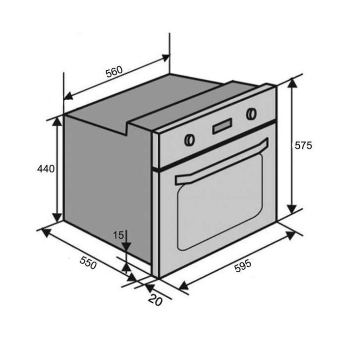 Духовой шкаф Ventolux STOCKHOLM 6 MT (BK) изображение 7