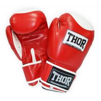 Photos - Martial Arts Gloves Thor Боксерські рукавички  Competition 14oz Red/White  RED/WH (500/01(Leath)