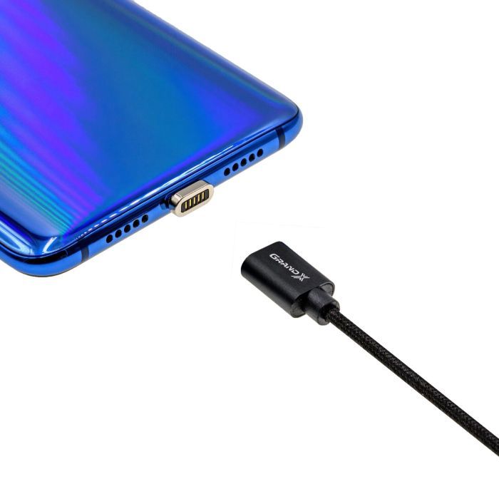 Дата кабель USB 2.0 AM to Lightning 1.0m Magnet Grand-X (MG-01L) изображение 5