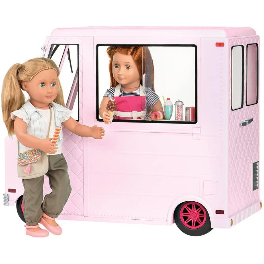 Ігровий набір Our Generation Фургон з морозивом рожевий (BD37363Z) зображення 3