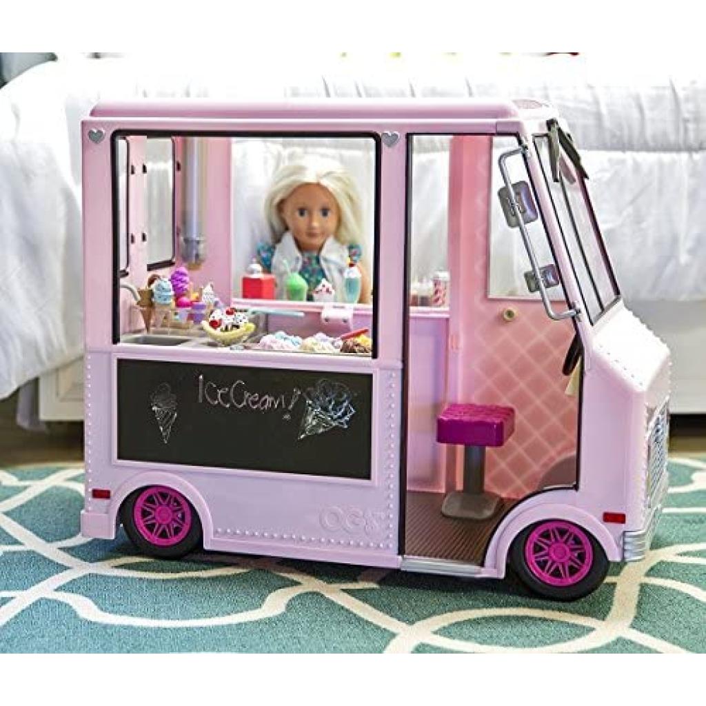 Игровой набор Our Generation Фургон с мороженым розовый (BD37363Z) изображение 7