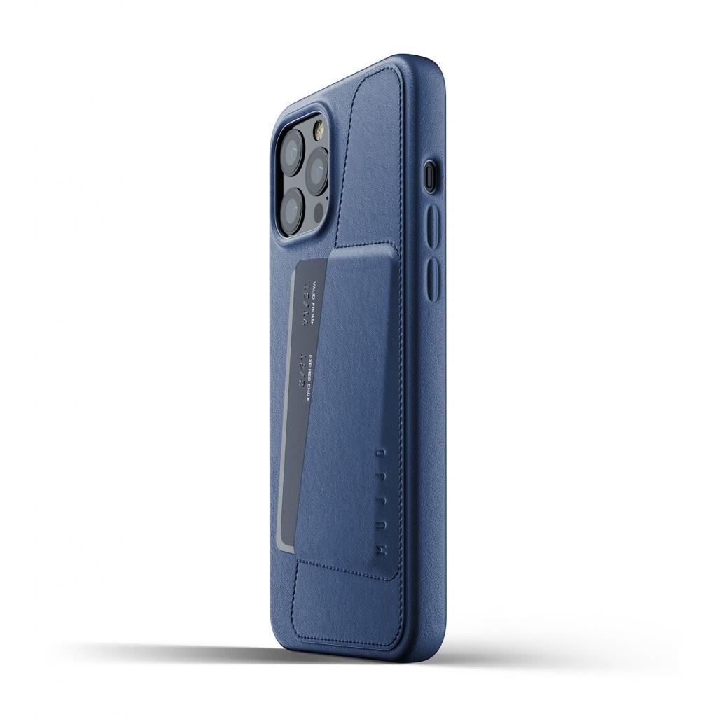 Чохол до мобільного телефона Mujjo iPhone 12 Pro Max Full Leather Wallet, Monaco Blue (MUJJO-CL-010-BL) зображення 3