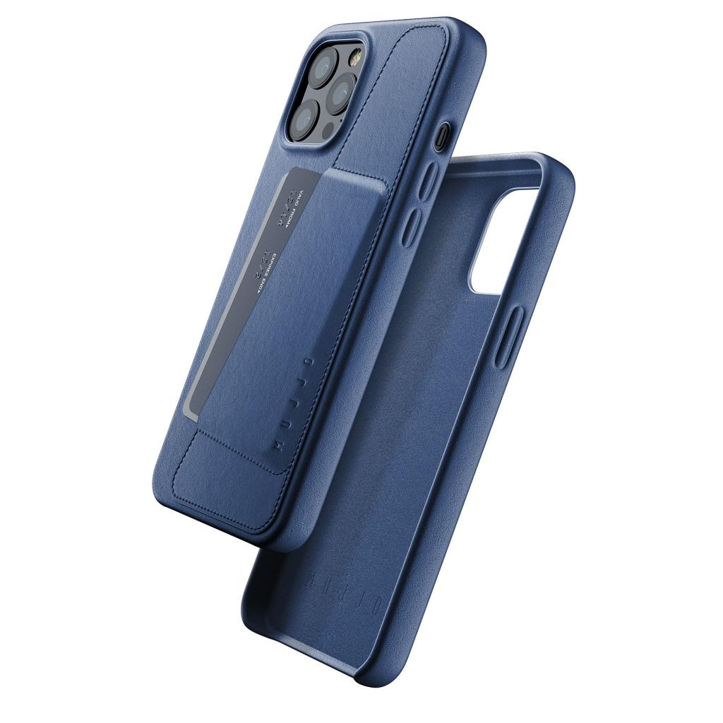 Чохол до мобільного телефона Mujjo iPhone 12 Pro Max Full Leather Wallet, Monaco Blue (MUJJO-CL-010-BL) зображення 6