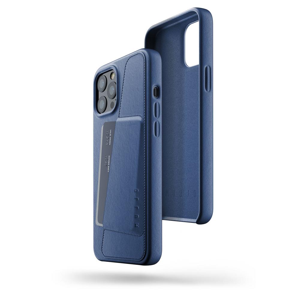 Чехол для мобильного телефона Mujjo iPhone 12 Pro Max Full Leather Wallet, Monaco Blue (MUJJO-CL-010-BL) изображение 8