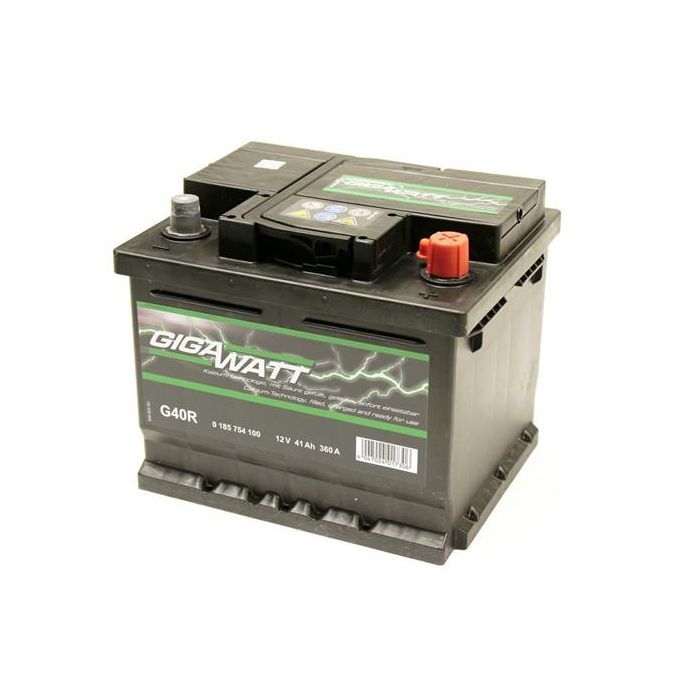 Аккумулятор автомобильный GigaWatt 41А (0185754100) изображение 2
