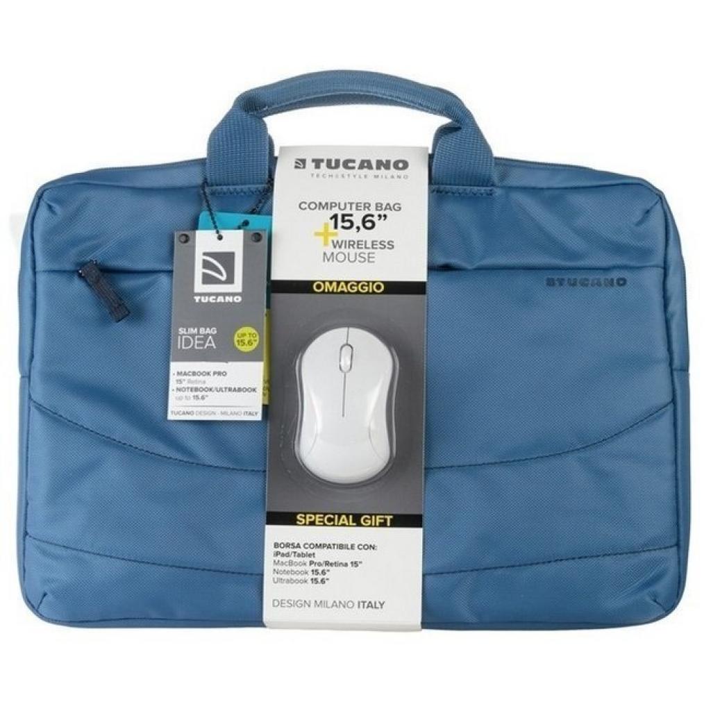 Сумка для ноутбука Tucano 15.6" SLIM BAG IDEALE + Wireless mouse, Red (BU-BIDEA-WM-R)
