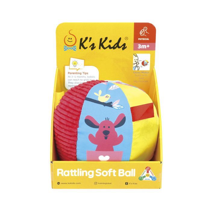 Погремушка K’S KIDS Мяч мягкий (KA10805-OB) изображение 4