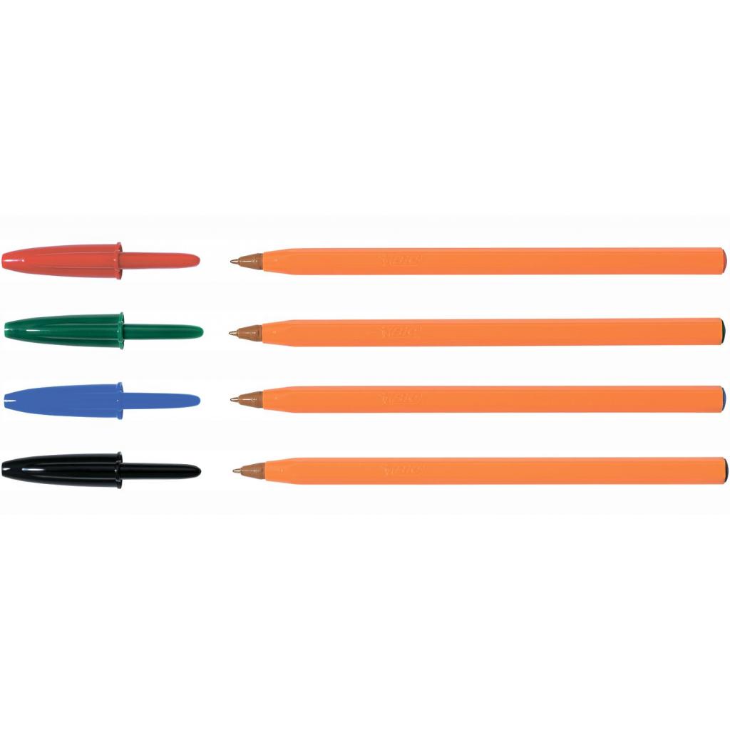 Ручка кулькова Bic Orange, асорті, 4шт в блістері (bc8308541)