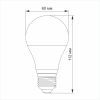 Лампочка TITANUM A60 12W E27 4100K 220V (TLA6012274) изображение 3