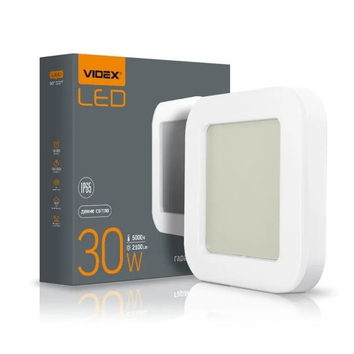 Світильник Videx LED ART IP65 30W 5000K 220V (VL-BHFS-305) зображення 2