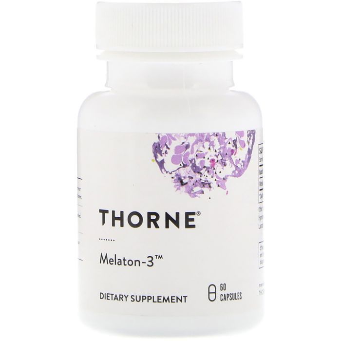 Аминокислота Thorne Research Мелатонин-3, Melaton-3, 60 капсул (THR-78802)