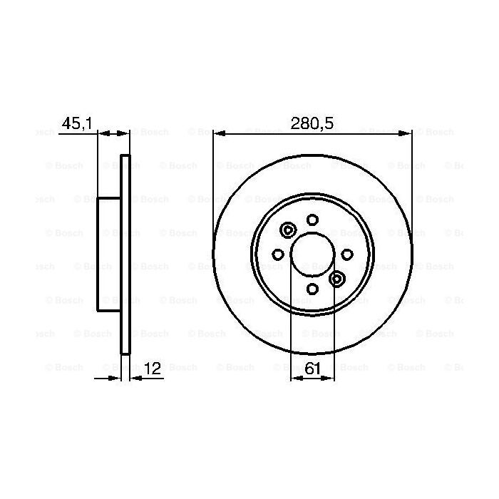 Гальмівний диск Bosch 0 986 479 195 зображення 5