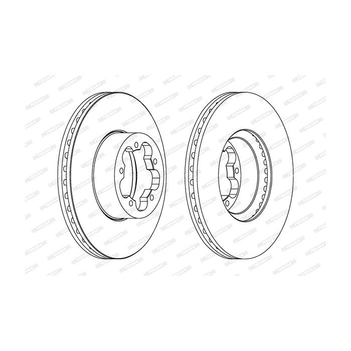 Тормозной диск FERODO DDF1555