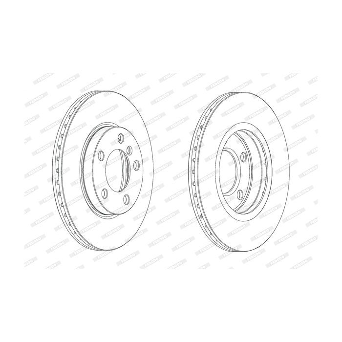 Тормозной диск FERODO DDF2122C