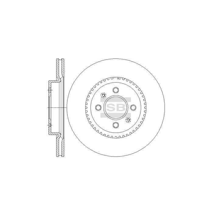 Гальмівний диск HI-Q SD2043