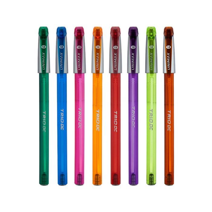 Ручка кулькова Unimax Trio Neon DC, синя (UX-107-02) зображення 2