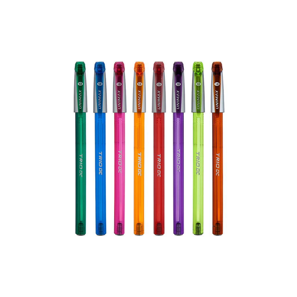 Ручка шариковая Unimax Trio Neon DC, синяя (UX-107-02) изображение 2