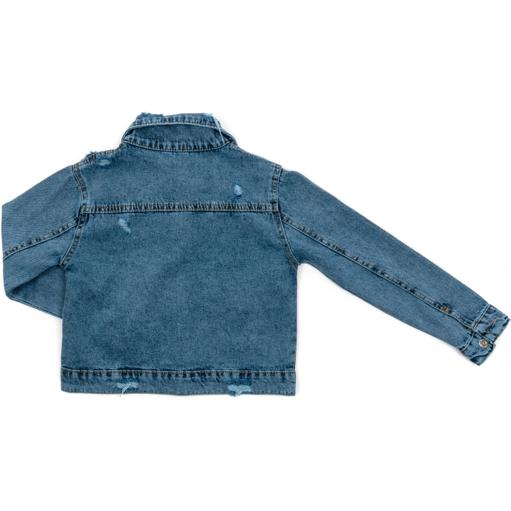 Пиджак Toontoy джинсовый с потертостями (6108-140G-blue) изображение 2