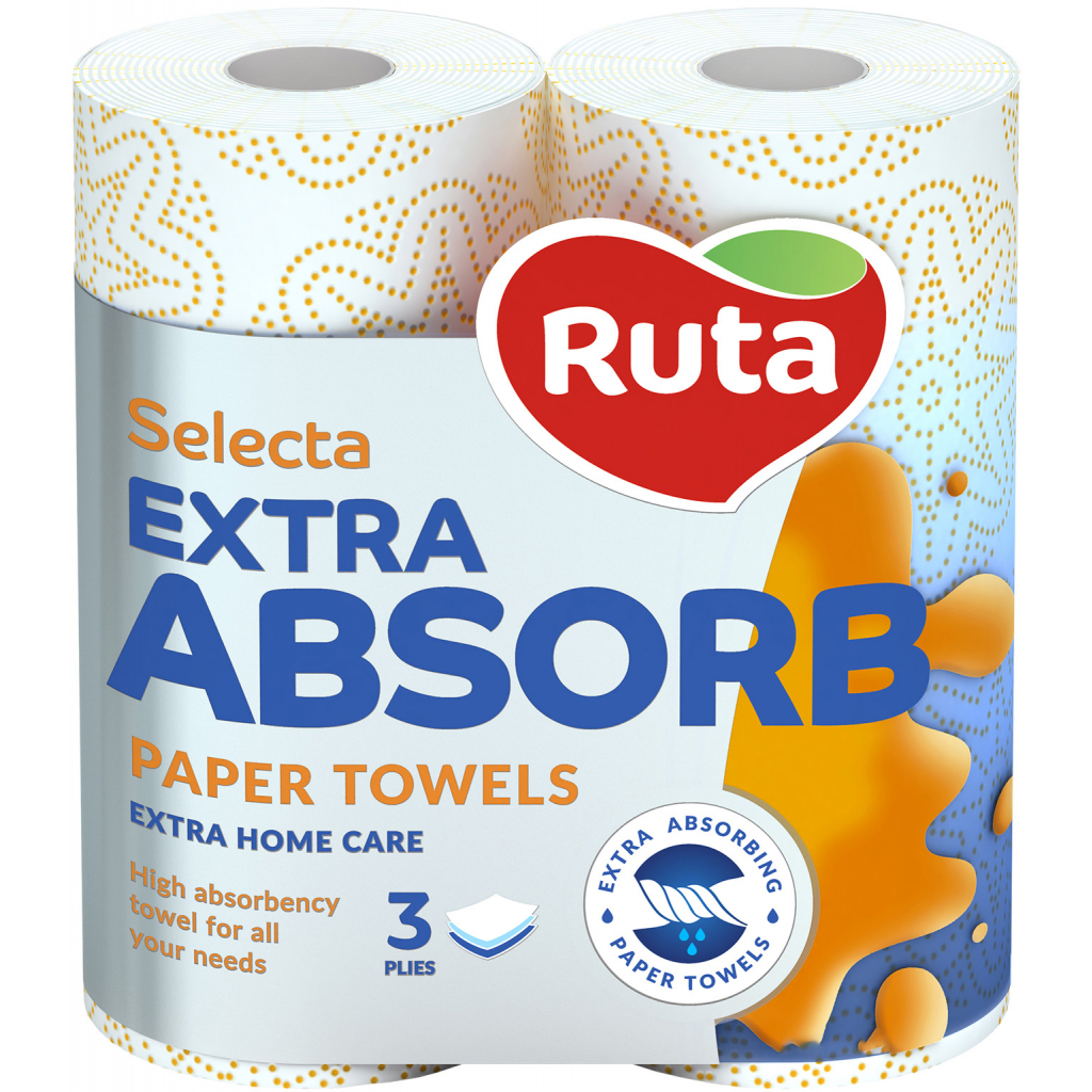 Бумажные полотенца Ruta Selecta 3 слоя 2 шт. (4820023744516)