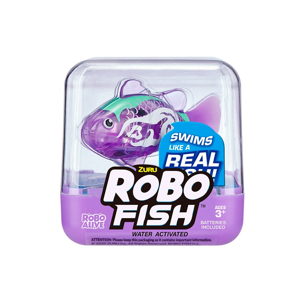 Интерактивная игрушка Pets & Robo Alive Роборыбка фиолетовая (7125SQ1-1) изображение 2