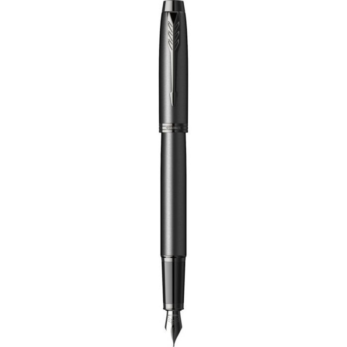 Ручка перьевая Parker IM 17 Achromatic Black BT  FP F (22 911)