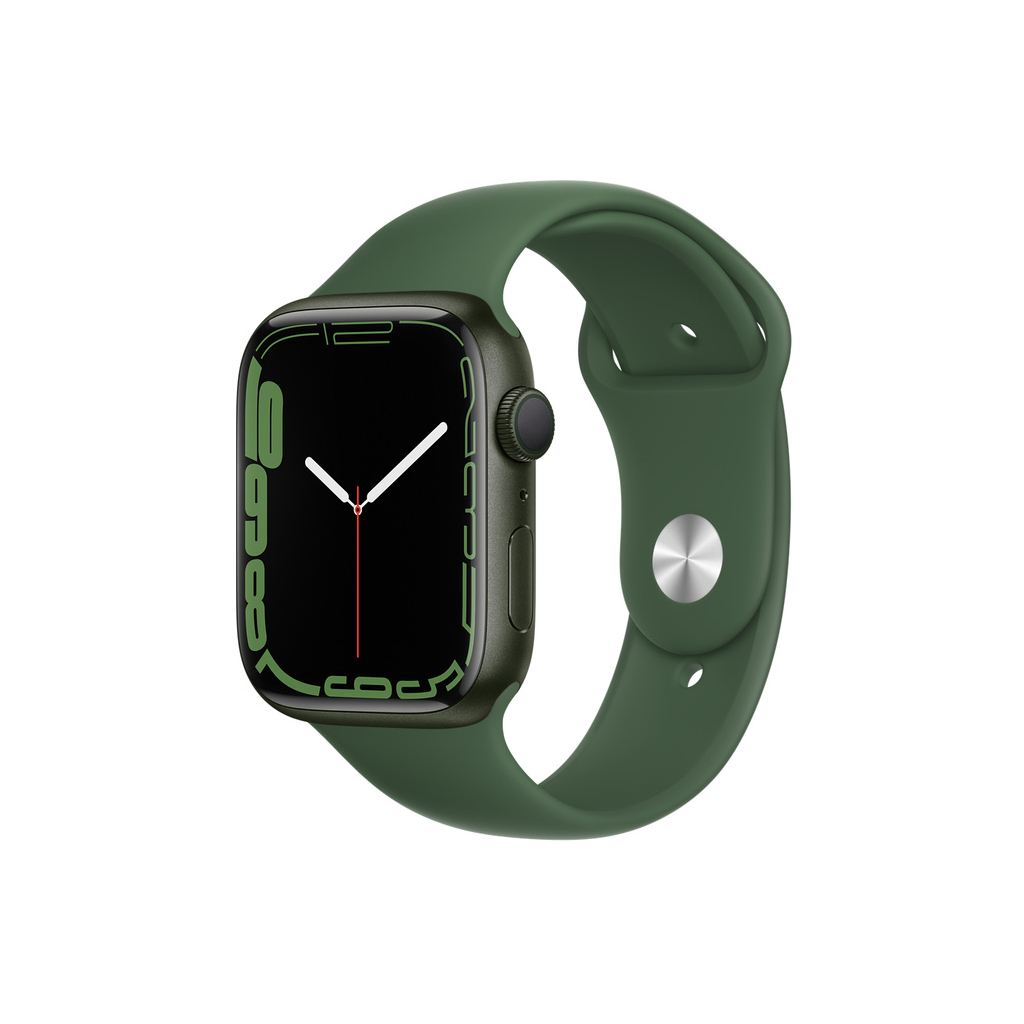 Смарт-часы Apple Watch Series 7 GPS 45mm Green Aluminium Case with Green Spor (MKN73UL/A)
