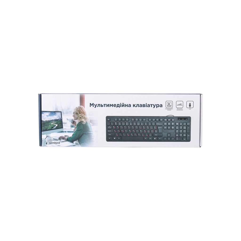 Клавіатура Gembird KB-MCH-04-UA USB Black (KB-MCH-04-UA) зображення 4