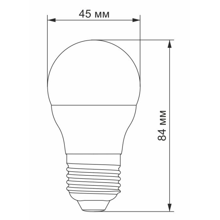 Лампочка Videx G45e 3.5W E27 3000K (VL-G45e-35273) зображення 3
