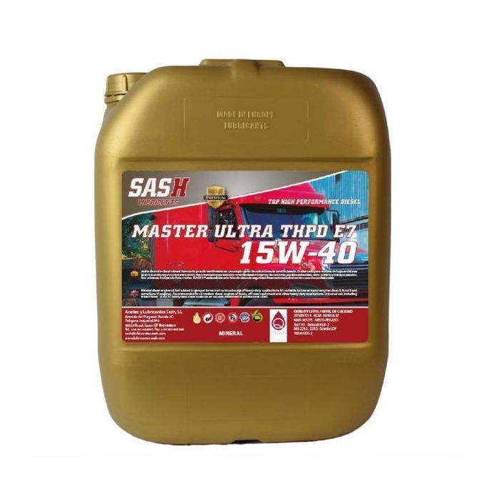 Моторное масло SASH минеральное MASTER ULTRA 15W40 THPD E7 20л (100403) изображение 2