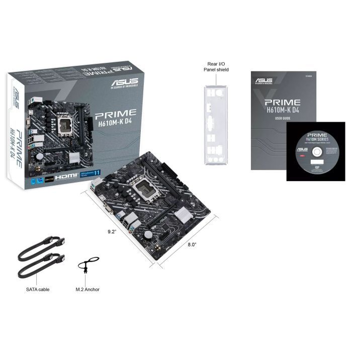 Материнская плата ASUS PRIME H610M-K D4 изображение 8