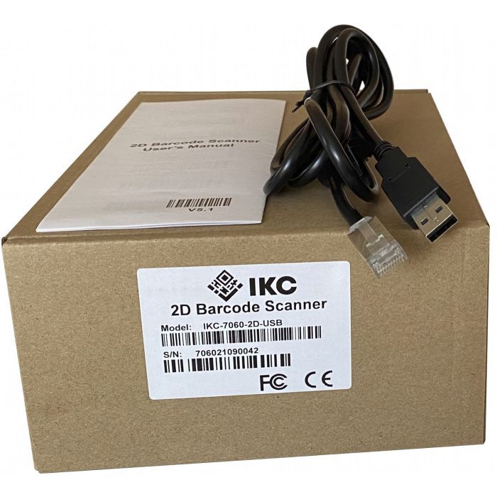 Сканер штрих-коду ІКС 7060/2D USB, BLACK (IKC-7060-2D-USB) зображення 5