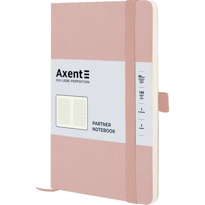 Блокнот Axent Partner Soft Skin 125x195 мм 96 листов в клетку Красный (8616-06-A)