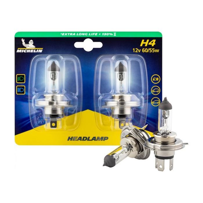Автолампа Michelin H4 12V60/55WP43T LONG LIFE 130 (73601)