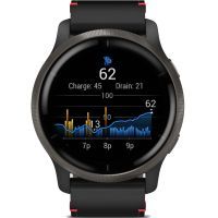 Смарт-часы Garmin Venu 2, GPS, Wi-Fi, Black + Slate, Leather, GPS (010-02430-21) изображение 3