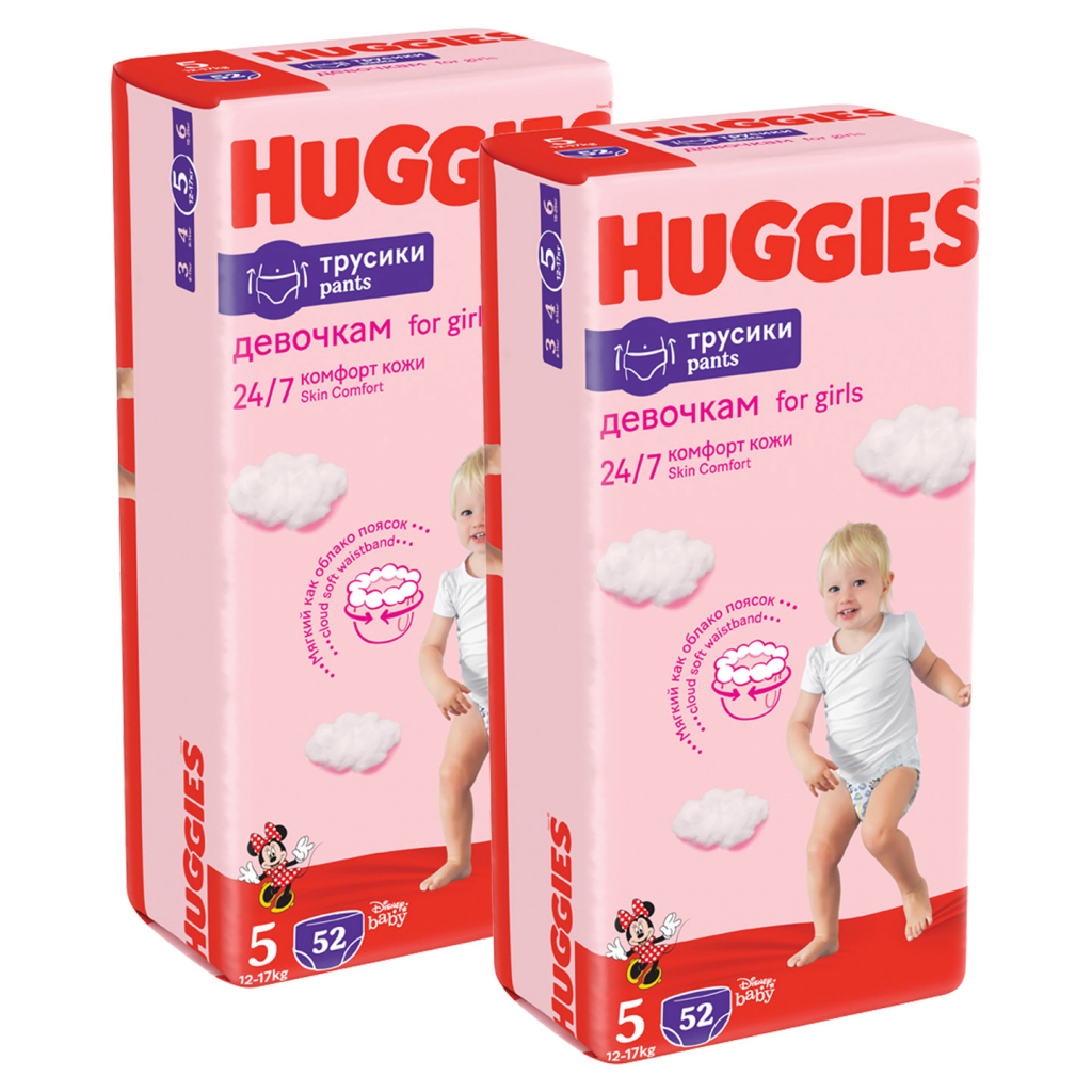 Подгузники Huggies Pants 5 M-Pack (12-17 кг) для девочек 96 шт (5029054568170) изображение 2