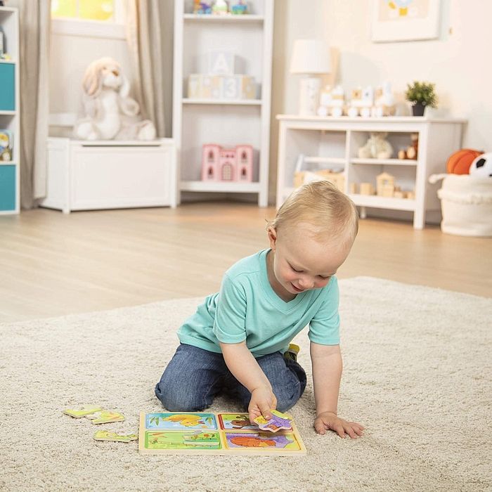 Пазл Melissa&Doug дерев'яні у футлярі "Грайливі друзі" (MD31364) зображення 5