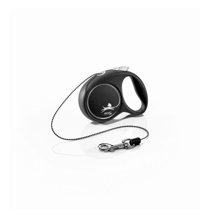 Поводок для собак Flexi Black Design XS трос 3 м (голубой) (4000498033234)