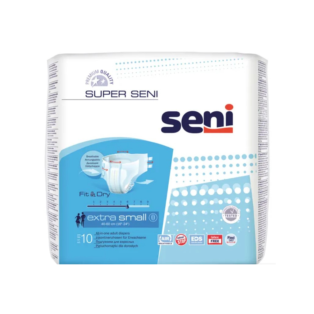 Подгузники для взрослых Seni Super Extra Small 10 шт (5900516691165)