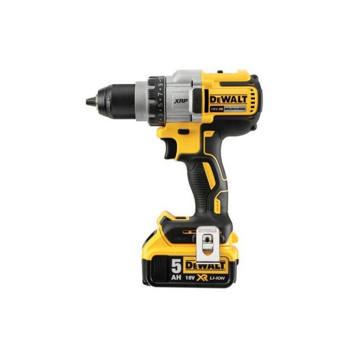 Шуруповерт DeWALT XR Li-Ion 18 В, 95 Нм, 2 АКБ + ЗУ, рукоятка, кейс (DCD991P2)